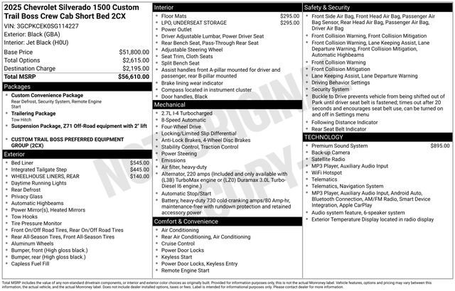 chevrolet silverado 1500 2025 3GCPKCEK0SG114227 image chevrolet silverado 1500 2025 3GCPKCEK0SG114227 image